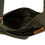 Bric's X - Bag 2.0 Hipster Envelope Crossbody, Water - Resistant Recycled Nylon Shoulder Bag with Leather Trim, Dual Compartments and Adjustable Strap for Everyday or Travel – One Size, Olive