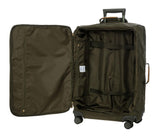 Bric's X - Bag Large Spinner with Frame, Water - Resistant 360° Wheeled Checked Luggage with Ergonomic Handle and Organized Interior – 27 Inch, Olive