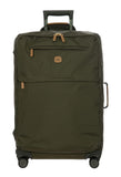 Bric's X - Bag Large Spinner with Frame, Water - Resistant 360° Wheeled Checked Luggage with Ergonomic Handle and Organized Interior – 27 Inch, Olive