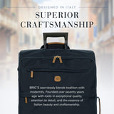 Bric's X - Bag Large Spinner with Frame, Water - Resistant 360° Wheeled Checked Luggage with Ergonomic Handle and Organized Interior – 30 Inch, Navy