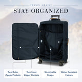 Bric's X - Bag Large Spinner with Frame, Water - Resistant 360° Wheeled Checked Luggage with Ergonomic Handle and Organized Interior – 30 Inch, Navy