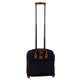 Bric's X - Travel 2.0 Rolling Carry - On 16 x 13.7 x 6 Inch, Water - Resistant Underseat Bag with Silent Wheels, Retractable Handle and Laptop Pocket - Navy