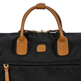 Bric’s X - Travel Deluxe Carry - On Duffel, Lightweight Water - Resistant Weekender with Italian Leather Handles, Removable Inner Pocket and Luggage Pass - Through for Versatile 2 - in - 1 Travel – Black