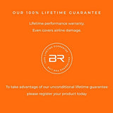 Briggs & Riley 26" Medium Expandable Spinner - Checked Luggage for Travel, Suitcases with Wheels, Softside Rolling Bag for Men & Women, Self - Repairing Zipper - Baseline Collection, Black