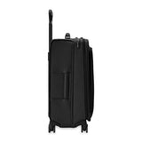 Briggs & Riley 26" Medium Expandable Spinner - Checked Luggage for Travel, Suitcases with Wheels, Softside Rolling Bag for Men & Women, Self - Repairing Zipper - Baseline Collection, Black