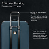Briggs & Riley 29" Large Expandable Spinner - Checked Luggage for Travel, Suitcases with Wheels, Softside Rolling Bag for Men & Women - ZDX Collection, Ocean