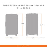 Briggs & Riley 32" Extra Large Trunk Spinner - Checked Luggage for Travel, Suitcases with Wheels, Hardside Rolling Bag for Men & Women, Self - Repairing Zipper - Torq Collection, Hunter Green