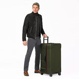 Briggs & Riley 32" Extra Large Trunk Spinner - Checked Luggage for Travel, Suitcases with Wheels, Hardside Rolling Bag for Men & Women, Self - Repairing Zipper - Torq Collection, Hunter Green