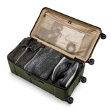 Briggs & Riley 32" Extra Large Trunk Spinner - Checked Luggage for Travel, Suitcases with Wheels, Hardside Rolling Bag for Men & Women, Self - Repairing Zipper - Torq Collection, Hunter Green