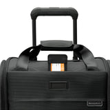 Briggs & Riley Cabin Spinner - Carry On Luggage for Travel, Suitcases with Wheels, Softside Rolling Bag for Men & Women, Fits Under Plane Seat, Interlocking Handle - Baseline Collection, Black