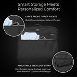 Briggs & Riley Classic Garment Bag for Hanging Clothes - Suit & Dress Travel Bag for Men & Women, Wrinkle Reducing Luggage for Shirts, Tuxedos, & Coats, Smooth Zipper - Baseline Collection, Black