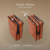 Briggs & Riley Compression Packing Cube Set - Bag Organizer for Check In Suitcase & Luggage, For Women & Men, Pack Accessories for Vacation - Travel Must Haves, 3 - Piece, Canyon