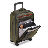 Briggs & Riley Domestic 22" Carry On Expandable Spinner - Luggage for Travel, Suitcases with Wheels, Softside Rolling Bag for Men & Women, Self - Repairing Zipper - ZDX Collection, Hunter