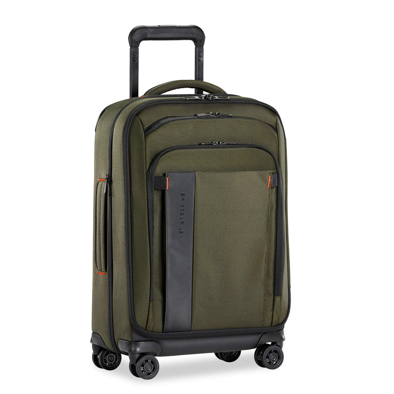 Briggs & Riley Domestic 22" Carry On Expandable Spinner - Luggage for Travel, Suitcases with Wheels, Softside Rolling Bag for Men & Women, Self - Repairing Zipper - ZDX Collection, Hunter