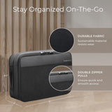 Briggs & Riley Double - Sided Packing Cube for Travel - Essential Pack Accessories for Women & Men, Luggage & Suitcase Organizer Bag for Clothes, Versatile Design - Travel Essentials, Black