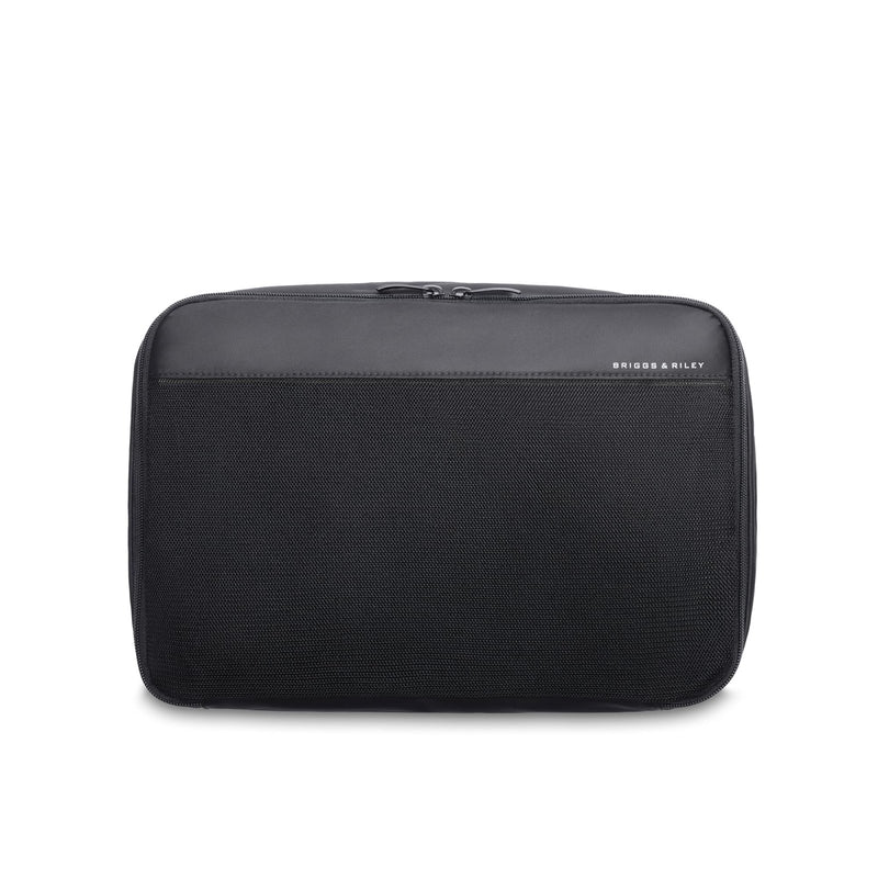 Briggs & Riley Double - Sided Packing Cube for Travel - Essential Pack Accessories for Women & Men, Luggage & Suitcase Organizer Bag for Clothes, Versatile Design - Travel Essentials, Black