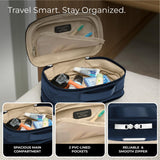 Briggs & Riley Essential 22" Carry On Expandable Spinner & Expandable Essentials Kit - Luggage for Travel, Suitcase with Wheels, Roller for Men & Women, Toiletry Travel Bag - Baseline Collection, Navy