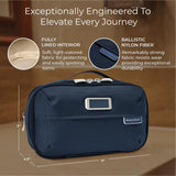 Briggs & Riley Essential 22" Carry On Expandable Spinner & Expandable Essentials Kit - Luggage for Travel, Suitcase with Wheels, Roller for Men & Women, Toiletry Travel Bag - Baseline Collection, Navy