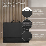 Briggs & Riley Essential 22" Carry On Expandable Spinner & Garment Folder - Luggage for Travel, Suitcase with Wheels, Roller for Men & Women, Shirts, Pants, & Clothes Carrier, Wrinkle Reducing - Black