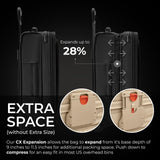 Briggs & Riley Essential 22" Carry On Expandable Spinner & Laundry Bag with Drawstring - Luggage for Travel, Suitcase with Wheels, Rolling Bag for Men & Women, Separate Used & Clean Clothes - Black