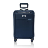 Briggs & Riley Essential 22" Carry On Expandable Spinner - Luggage for Travel, Suitcases with Wheels, Softside Rolling Bag for Men & Women, Self - Repairing Zipper - Baseline Collection, Navy