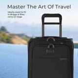 Briggs & Riley Hanging Laundry Compression Cube for Travel - Compression Packing Cube for Women & Men, Luggage & Suitcase Organizer Bag for Clothes, Includes Hook - Travel Essentials, Black