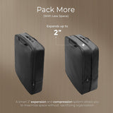 Briggs & Riley Hanging Laundry Compression Cube for Travel - Compression Packing Cube for Women & Men, Luggage & Suitcase Organizer Bag for Clothes, Includes Hook - Travel Essentials, Black