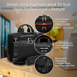 Briggs & Riley Medium Expandable Briefcase - Laptop Bag for Work & Travel, Briefcases for Men & Women, Includes Shoulder Strap, Self - Repairing Zipper, Fits up to 15" Computer - @work Collection, Black