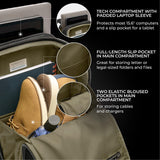 Briggs & Riley Medium Widemouth Backpack - Carry On Travel Backpack for Women & Men, Personal Item Bag, Self - Repairing Zippers, Padded Straps, Fits up to 15.6" Laptop - HTA Collection, Black