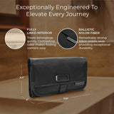 Briggs & Riley Slim Hangable Kit - Hanging Toiletry Travel Bags for Women & Men, Organizer for Vacation, Compact Dopp Kit for Bathroom Accessories, Makeup, & Skincare - Baseline Collection, Black