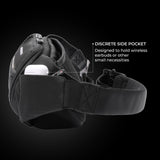 Briggs & Riley Sling Bag for Women & Men - Fanny Pack for Travel, Running, & Hiking, Durable Nylon Waist Bag, Adjustable Strap for Crossbody Wear, Self - Repairing Zippers - HTA Collection, Black