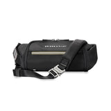 Briggs & Riley Sling Bag for Women & Men - Fanny Pack for Travel, Running, & Hiking, Durable Nylon Waist Bag, Adjustable Strap for Crossbody Wear, Self - Repairing Zippers - HTA Collection, Black