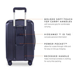 Briggs & Riley Sympatico Hardside Domestic Spinner Luggage, Matte Navy, 22 - Inch Carry - On