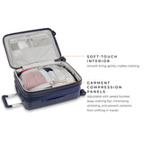 Briggs & Riley Sympatico Hardside Domestic Spinner Luggage, Matte Navy, 22 - Inch Carry - On