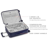 Briggs & Riley Sympatico Hardside Domestic Spinner Luggage, Matte Navy, 22 - Inch Carry - On