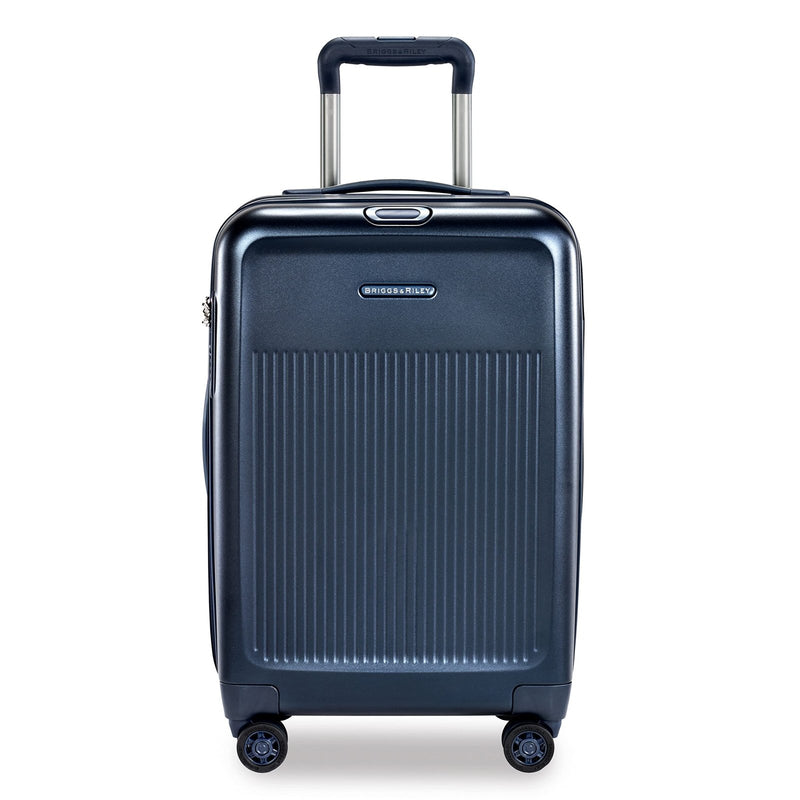 Briggs & Riley Sympatico Hardside Domestic Spinner Luggage, Matte Navy, 22 - Inch Carry - On