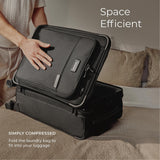 Briggs & Riley Travel Laundry Bag with Drawstring - Separate Used & Clean Clothes, Luggage & Suitcase Laundry Bag, Washable Nylon Fabric, Reusable - Luggage Accessories, Black