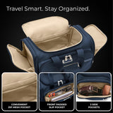 Briggs & Riley Underseat Duffle Bag - Personal Item Travel Bag for Women & Men, Carry On, Fits Under Airplane Seat, Weekender & Overnight Luggage, Lightweight - Baseline Collection, Navy
