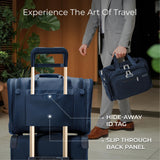 Briggs & Riley Underseat Duffle Bag - Personal Item Travel Bag for Women & Men, Carry On, Fits Under Airplane Seat, Weekender & Overnight Luggage, Lightweight - Baseline Collection, Navy