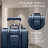 Briggs & Riley Wheeled Cabin Bag - Carry On Luggage for Travel, Suitcases with Wheels, Softside Rolling Bag for Men & Women, Interlocking Handle, Fits up to 13" Laptop - Rhapsody Collection, Navy