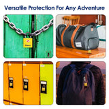 BRILLIRARE 4 Pack TSA Approved Luggage Locks with Keys, Travel Padlock, Zinc Alloy Waterproof Keyed Lock, TSA Outdoor Metal Lock for Lockers, Bags, Backpack, Gym, Gate - Yellow
