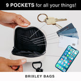 Brixley Crossbody Sling Bag – Travel Purse for Women, 9 Pocket Sling Pack, 5 Multi - Position Wear Fanny Pack for Everyday & Trips