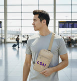 Broad Bay LSU Crossbody Bag - Versatile Travel, Sports, or Gameday Bag for LSU Tigers Fans and Alumni, Men or Women