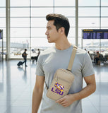 Broad Bay LSU Tigers Crossbody Bag - Versatile Travel, Sports, or Gameday Bag for LSU Fans and Alumni, Men or Women