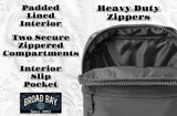 Broad Bay LSU Tigers Crossbody Bag - Versatile Travel, Sports, or Gameday Bag for LSU Fans and Alumni, Men or Women