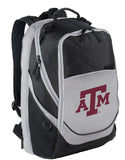 Broad Bay Texas A&M Backpack Texas A&M Aggies Laptop Computer Bag - Rugged Tailgate and Commuter Backpack (Black & Gray)