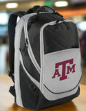 Broad Bay Texas A&M Backpack Texas A&M Aggies Laptop Computer Bag - Rugged Tailgate and Commuter Backpack (Black & Gray)