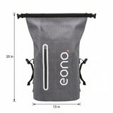 BRONZY Hiking Backpack 35L Roll Top Closure Waterproof Daypack,Outdoor Sport Boating,Camping,Fishing Backpack for Men Women (Grey)