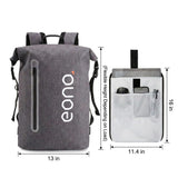 BRONZY Hiking Backpack 35L Roll Top Closure Waterproof Daypack,Outdoor Sport Boating,Camping,Fishing Backpack for Men Women (Grey)