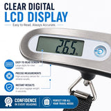 Brookstone Digital Luggage Scale, Compact Handheld, Portable